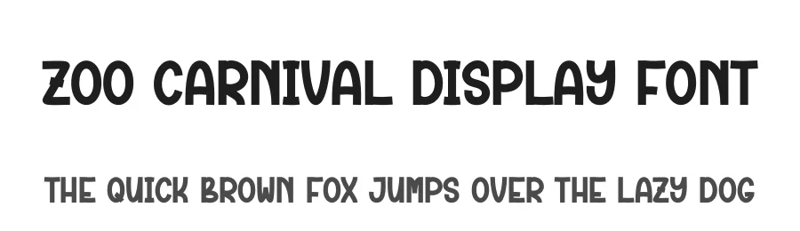 Zoo Carnival Display Font by andikastudio — Display Font