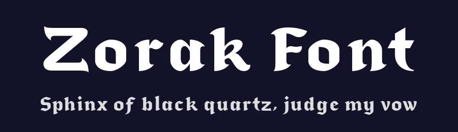 Zorak Font by Indotype Foundry — Display Font — thumbnail 2