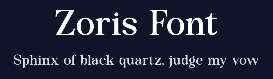 Zoris Font by MaikoHatta — Display Font — thumbnail 2