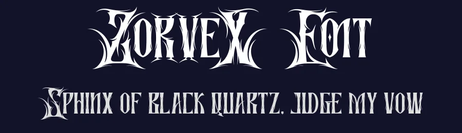 Zorvex Font by Letterara Studio — Blackletter Font — thumbnail 2
