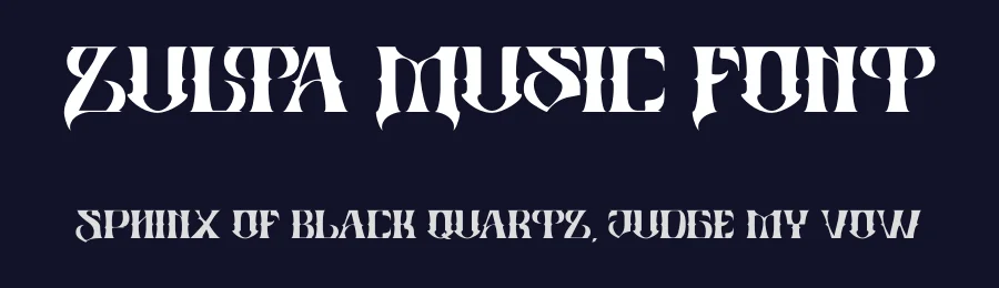 Zulta Music Font by Illushvara Design — Blackletter Font — thumbnail 2