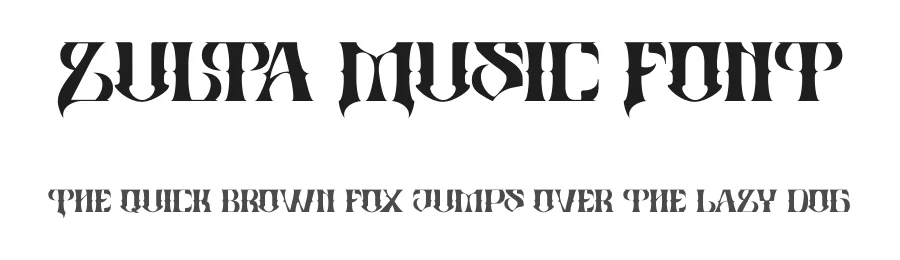 Zulta Music Font by Illushvara Design — Blackletter Font