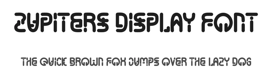 Zupiters Display Font by Dhabee — Display Font