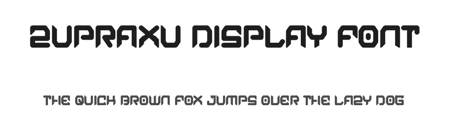 Zupraxu Display Font by Dhabee — Display Font