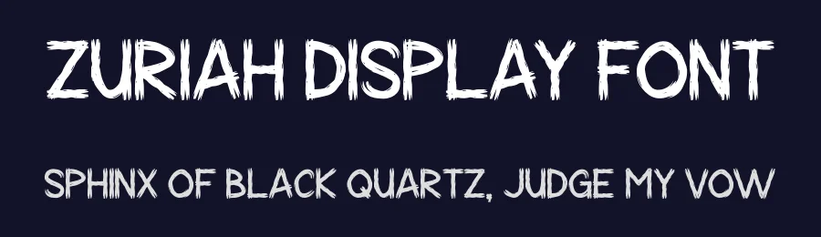 Zuriah Display Font by Maiko Hatta — Decorative Font — thumbnail 2