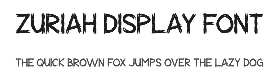 Zuriah Display Font by Maiko Hatta — Decorative Font