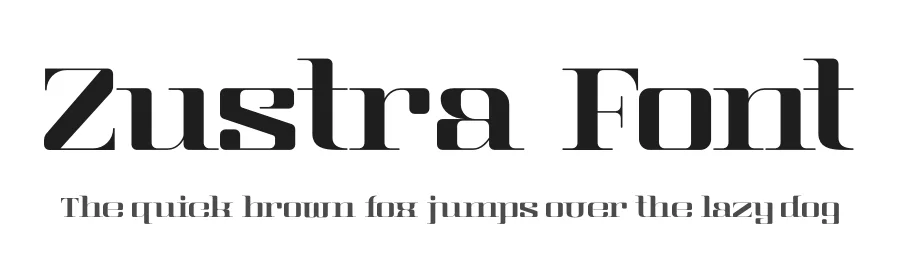 Zustra Font by Rismatype — Display Font