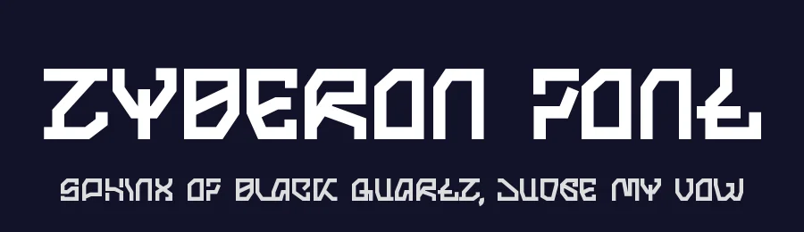Zyberon Font by Dm Letter Studio — Display Font — thumbnail 2