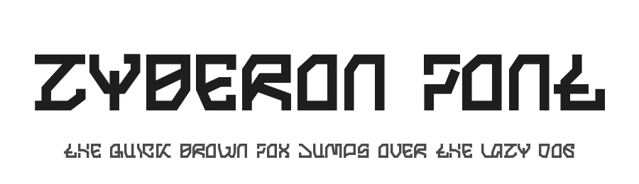 Zyberon Font by Dm Letter Studio — Display Font