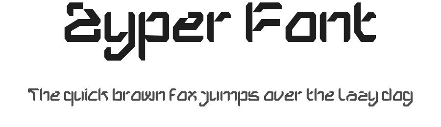 Zyper Font by Inviline.co β Display Font