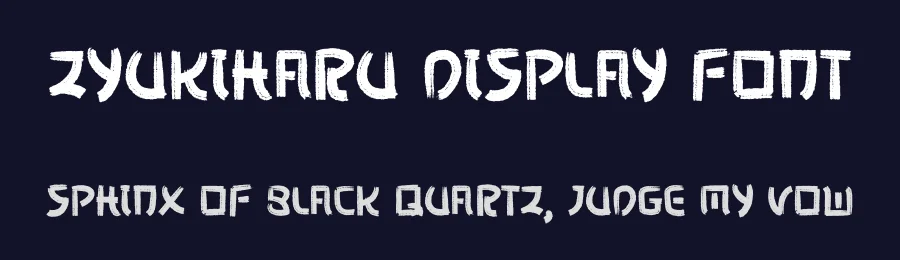 Zyukiharu Display Font by Dhabee — Script Handwritten Font — thumbnail 2