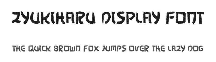 Zyukiharu Display Font by Dhabee — Script Handwritten Font