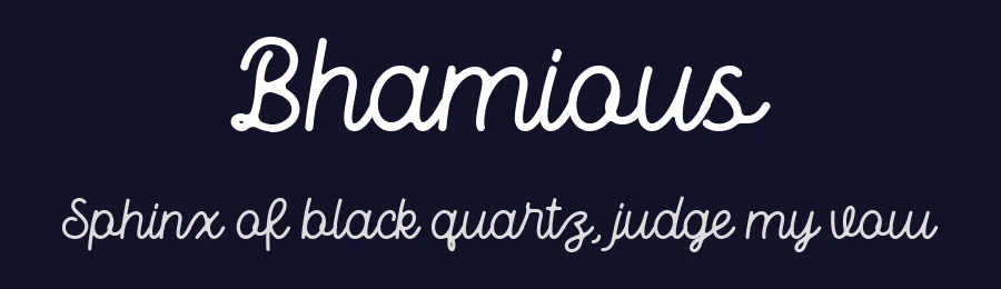 Bhamious by Rometheme Std — Script Handwritten Font — thumbnail 2