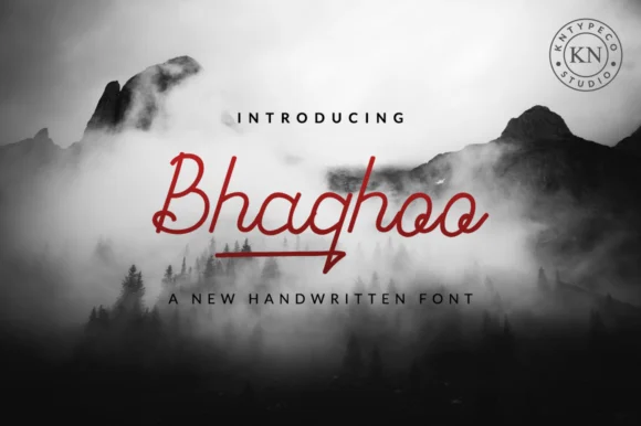 Bhaqhoo Font by kntypeco — Script Handwritten Font