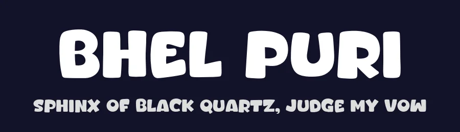 Bhel Puri by Khurasan — Decorative Font — thumbnail 2