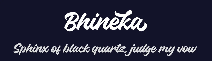 Bhineka by HastaType — Script Handwritten Font — thumbnail 2