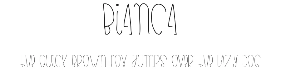 Bianca by hertoy β Script Handwritten Font