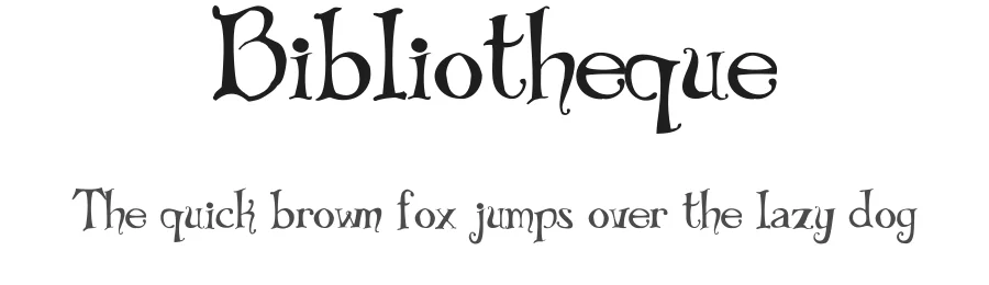 Bibliotheque by St Rachan — Blackletter Font