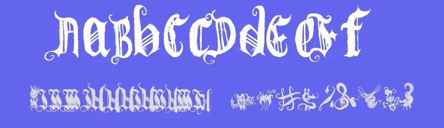 BichOGothic by Bichochos — Blackletter Font — thumbnail 3