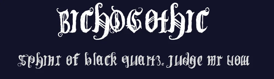 BichOGothic by Bichochos — Blackletter Font — thumbnail 2