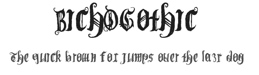 BichOGothic by Bichochos β Blackletter Font