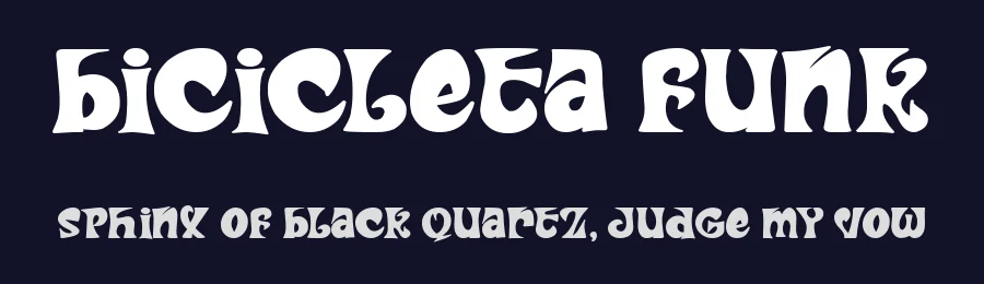 Bicicleta Funk by Woodcutter — Decorative Font — thumbnail 2