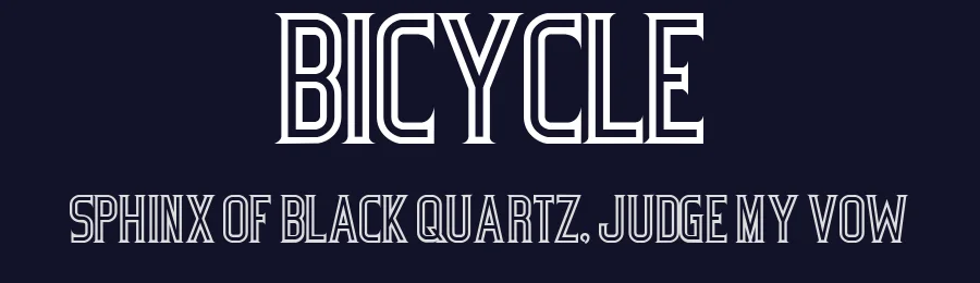 Bicycle by Gaut Fonts — Decorative Font — thumbnail 2