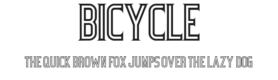 Bicycle by Gaut Fonts — Decorative Font