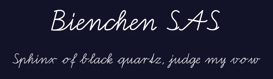 Bienchen SAS by Peter Wiegel — Script Handwritten Font — thumbnail 2