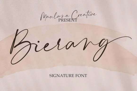 Bierang Font by Maulana Creative — Script Handwritten Font