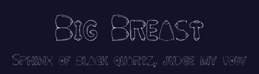 Big Breast by Lolonger — Dingbats Font — thumbnail 2
