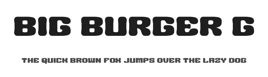 Big Burger G by Goma Shin โ Decorative Font