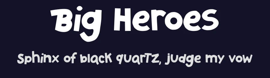 Big Heroes by Typefactoryco — Decorative Font — thumbnail 2