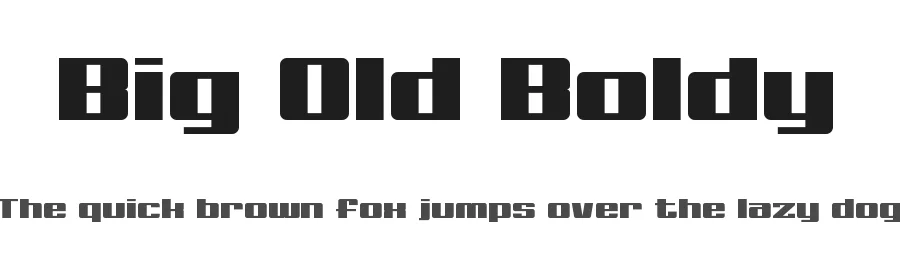 Big Old Boldy by Chequered Ink — Sans Serif Font