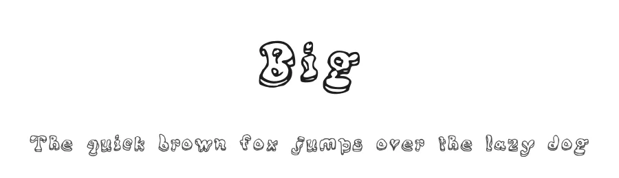 Big by =spark_01= β Script Handwritten Font