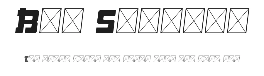Big Samurai by imagex — Decorative Font