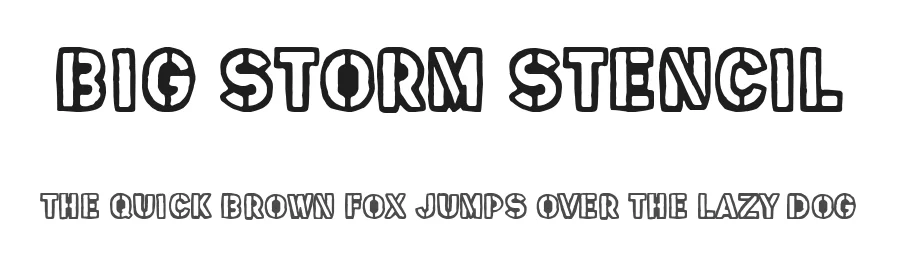Big Storm Stencil