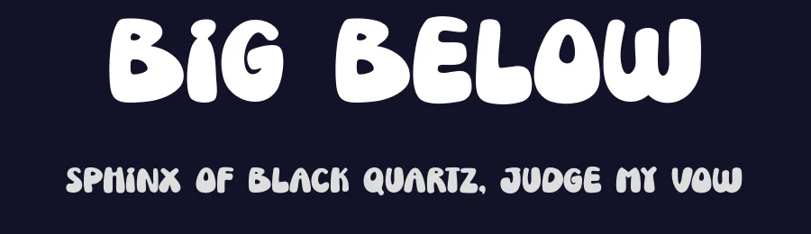 Big Below by Khurasan — Decorative Font — thumbnail 2