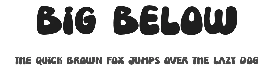 Big Below by Khurasan — Decorative Font