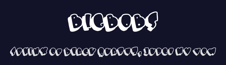 Bigbobs by Billy Argel Fonts ® — Decorative Font — thumbnail 2