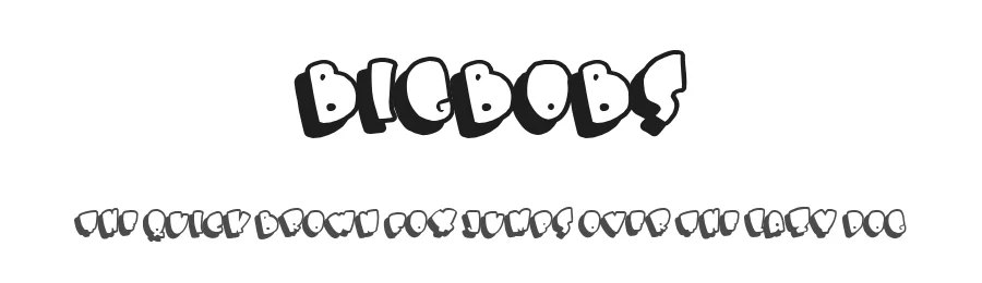 Bigbobs by Billy Argel Fonts ® — Decorative Font