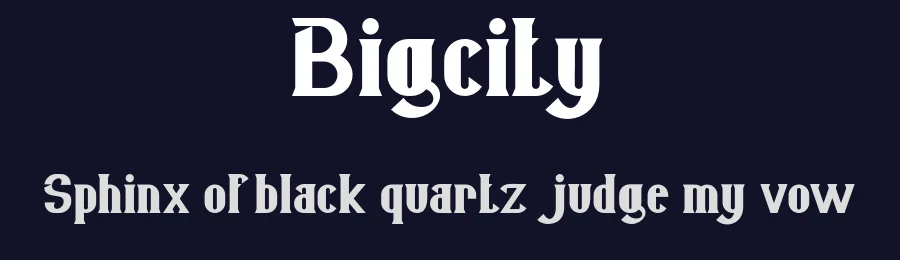 Bigcity by Vunira Design — Decorative Font — thumbnail 2