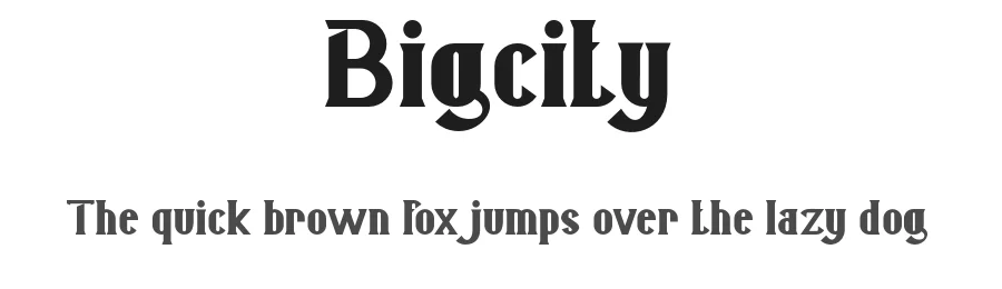 Bigcity by Vunira Design — Decorative Font