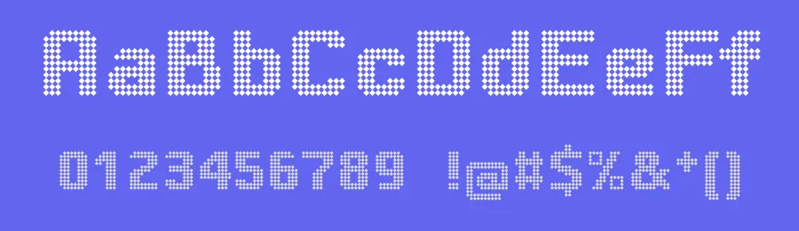 Bigdots by Manfred Klein — Display Font — thumbnail 3
