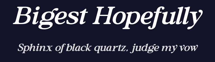 Bigest Hopefully by Fahmi Imanulah — Serif Font — thumbnail 2