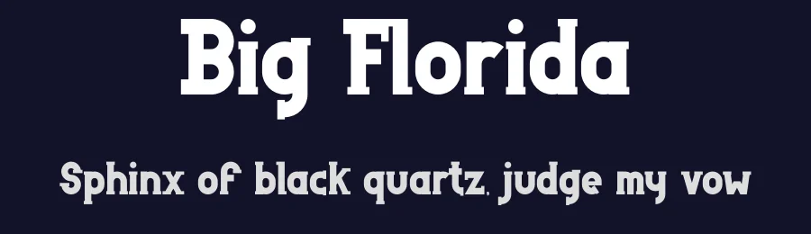Big Florida by Muhammad Yafinuha — Serif Font — thumbnail 2