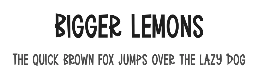 Bigger Lemons