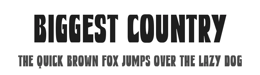 Biggest Country