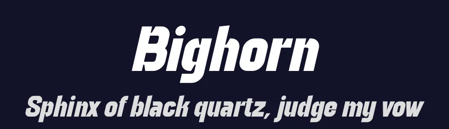 Bighorn by Sronstudio — Sans Serif Font — thumbnail 2