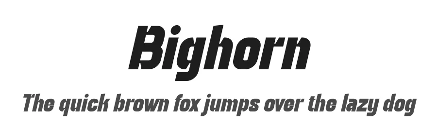 Bighorn by Sronstudio — Sans Serif Font